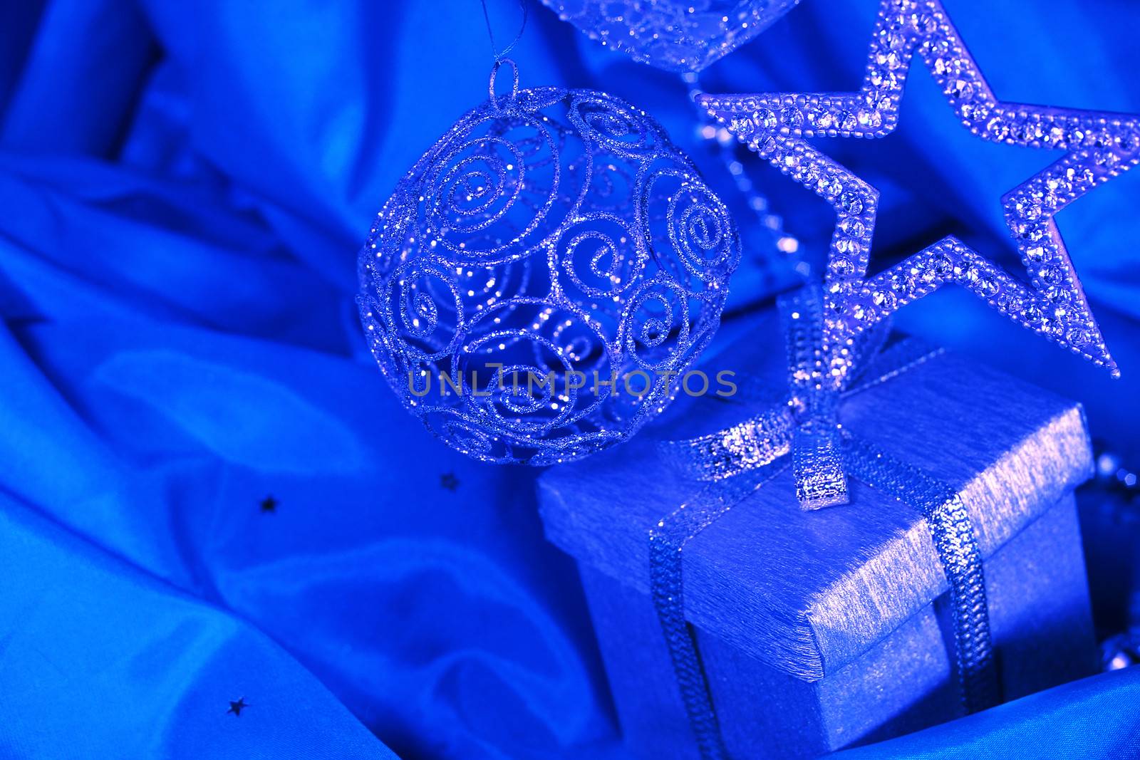 Silver christmas decoration and gift by destillat