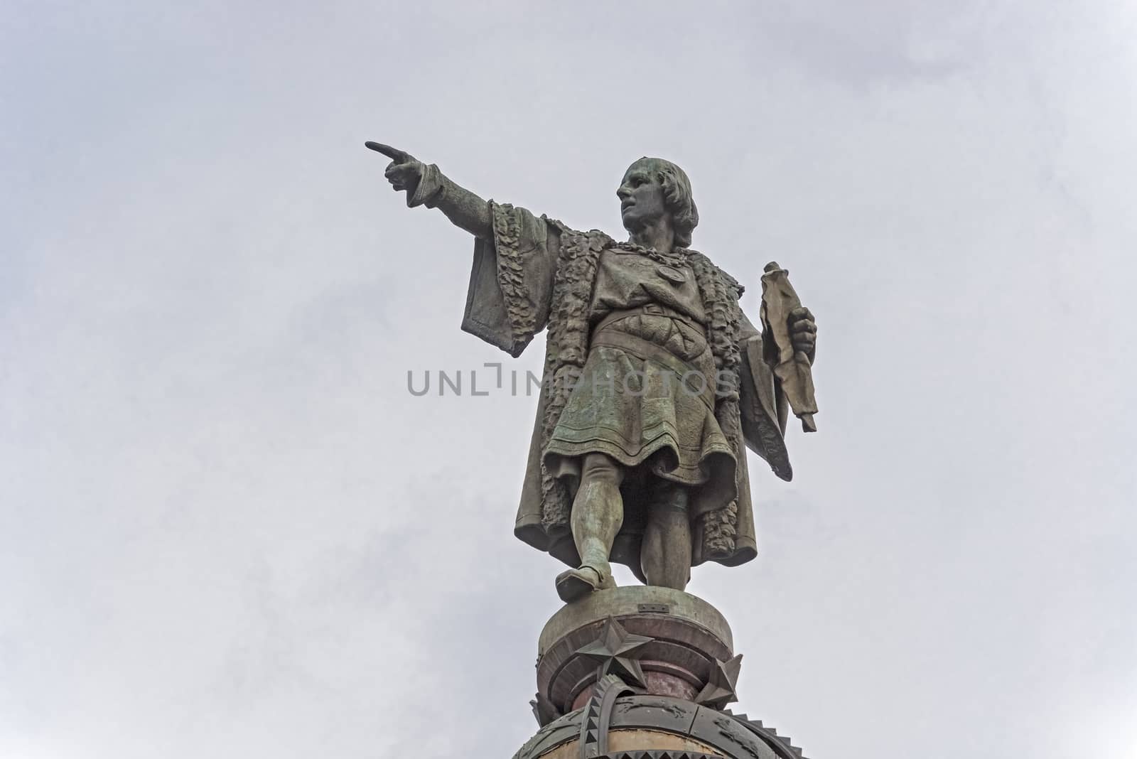 Statue of Columbus in Barcelona, Spain by Marcus