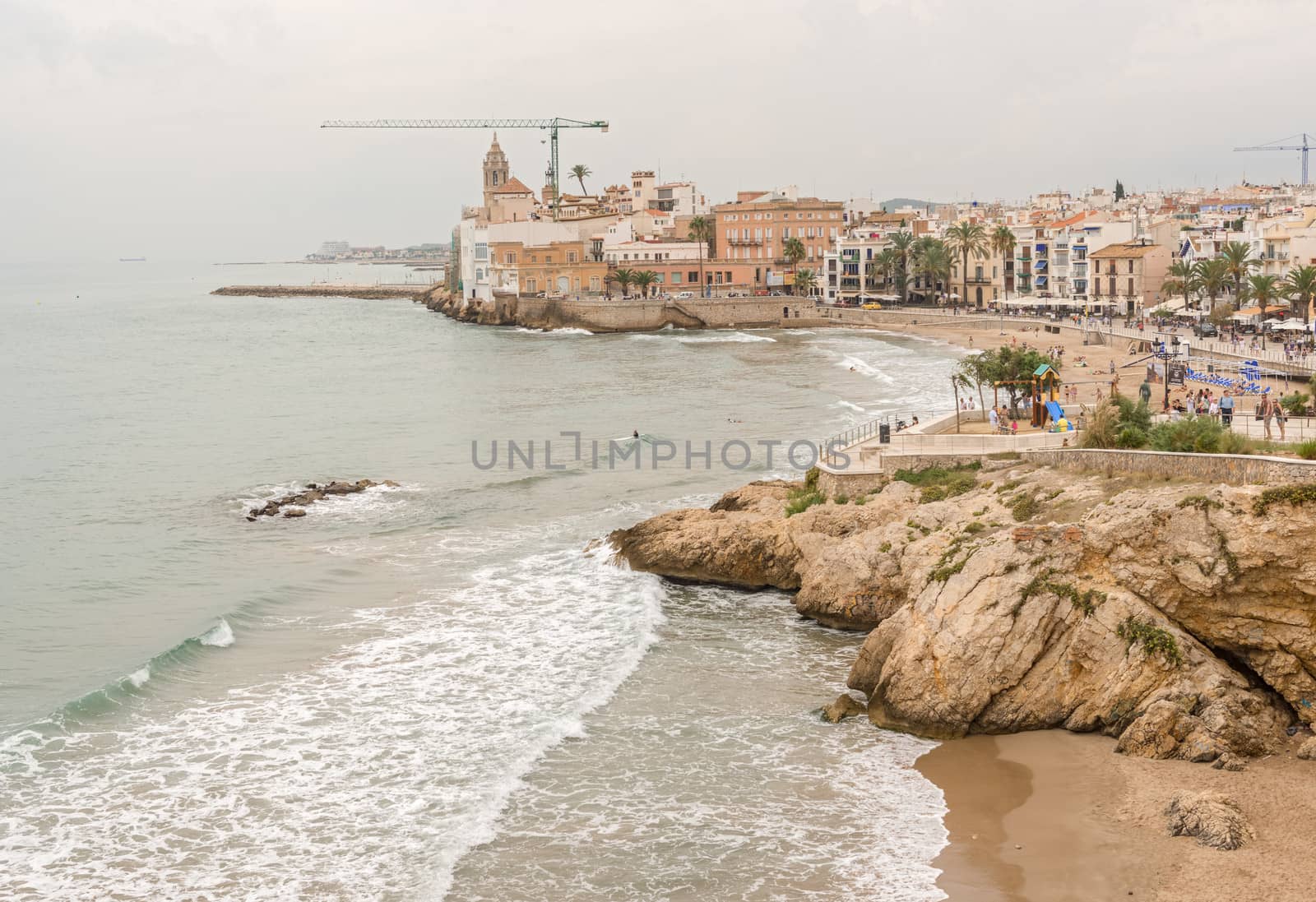 Beaches in Sitges, Spain by Marcus