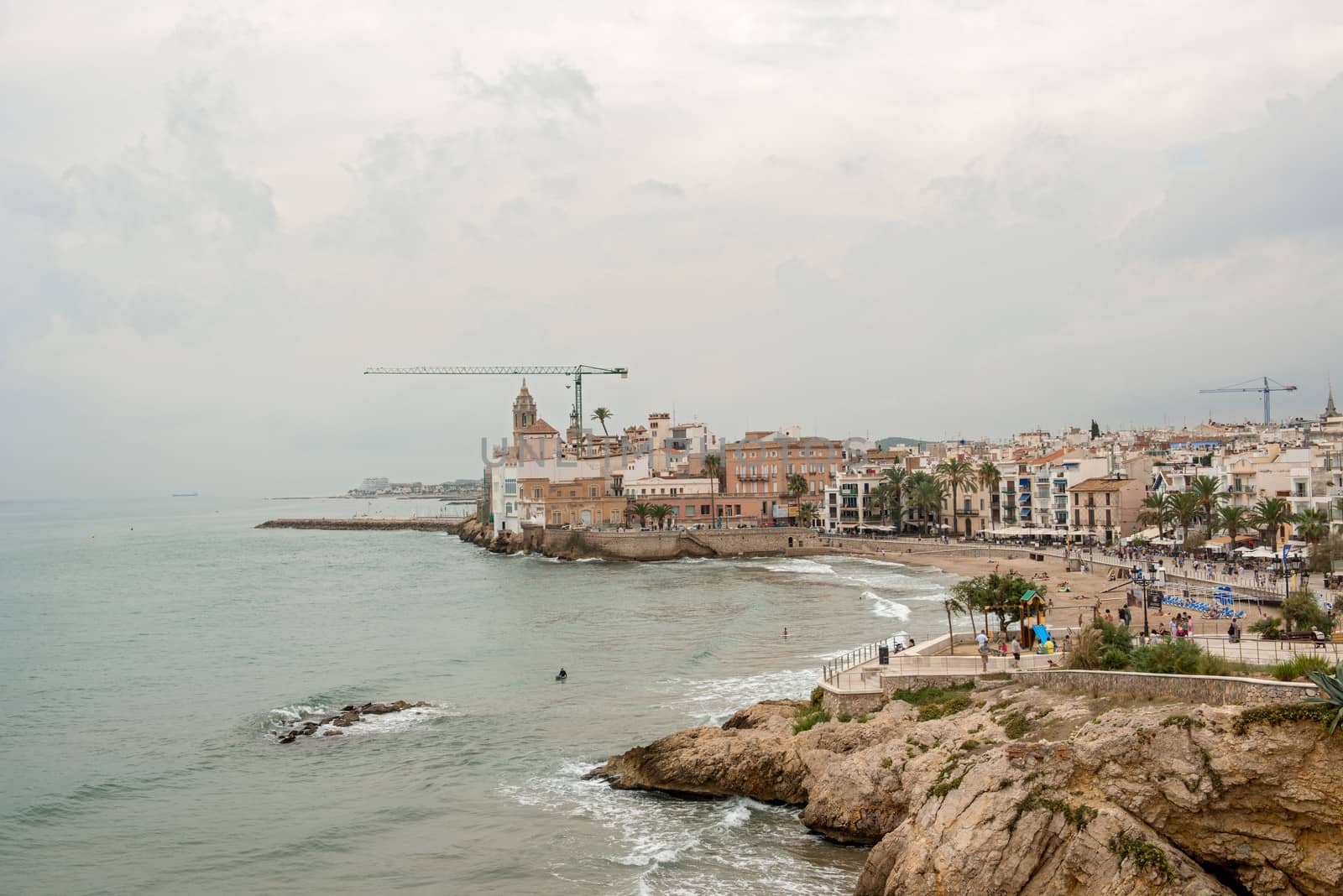 Beaches in Sitges, Spain by Marcus
