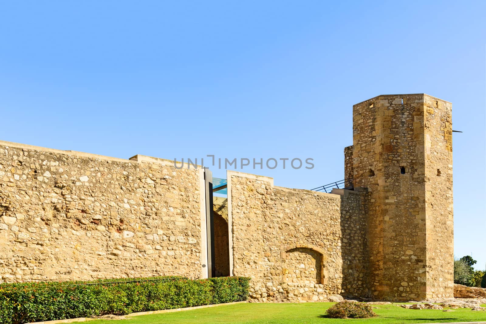 UNESCO World Heritage Site view at Roman Circus in Terragona, Spain