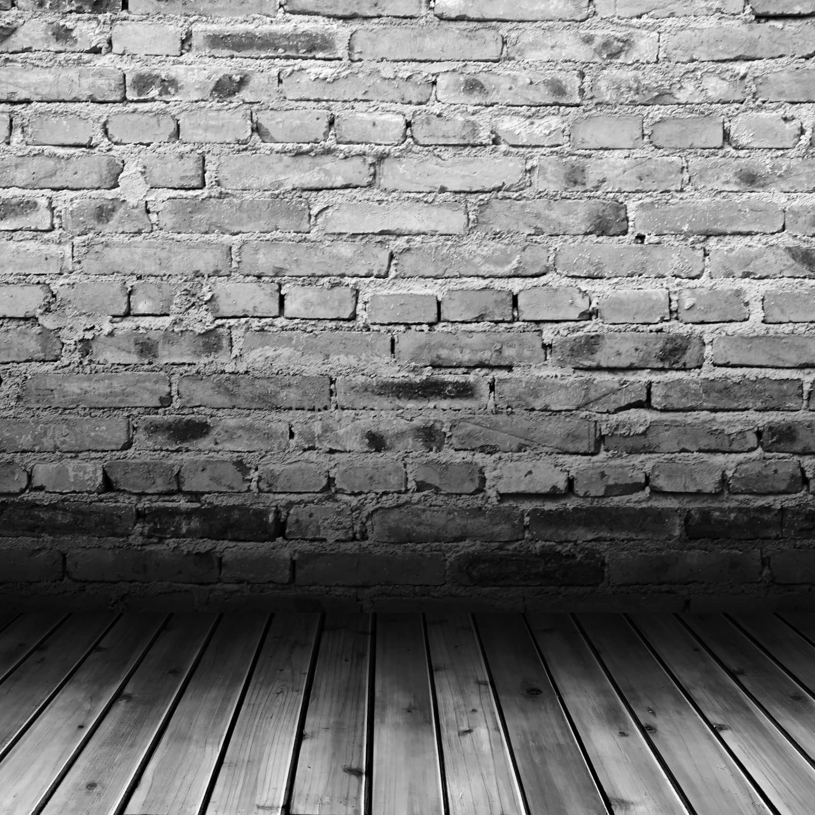 Brick wall and wood floor by liewluck