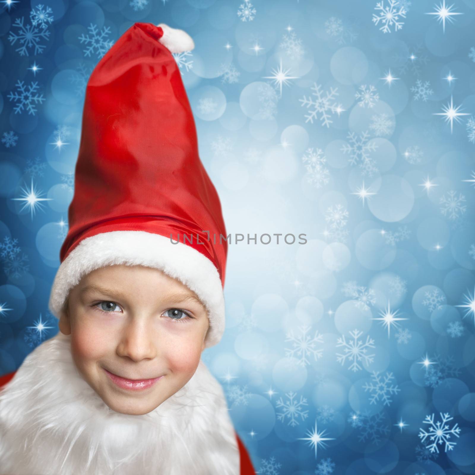 child in santa clothes by anelina