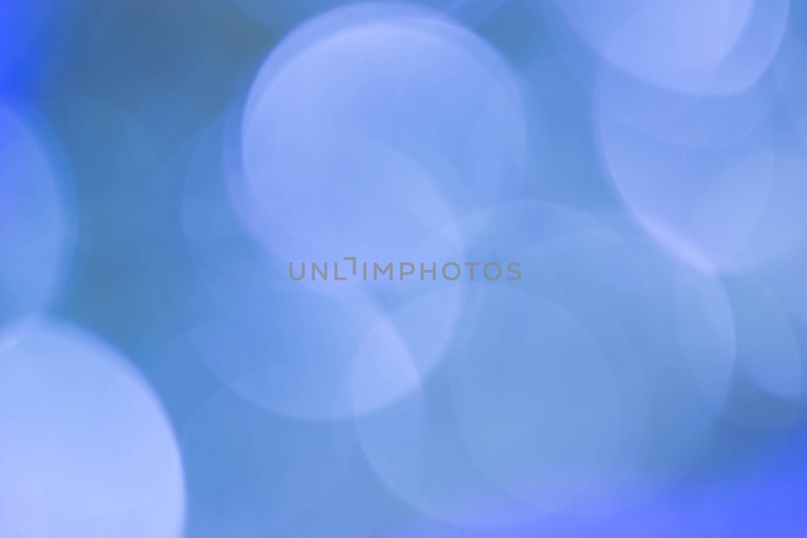 Natural bokeh on blue background
