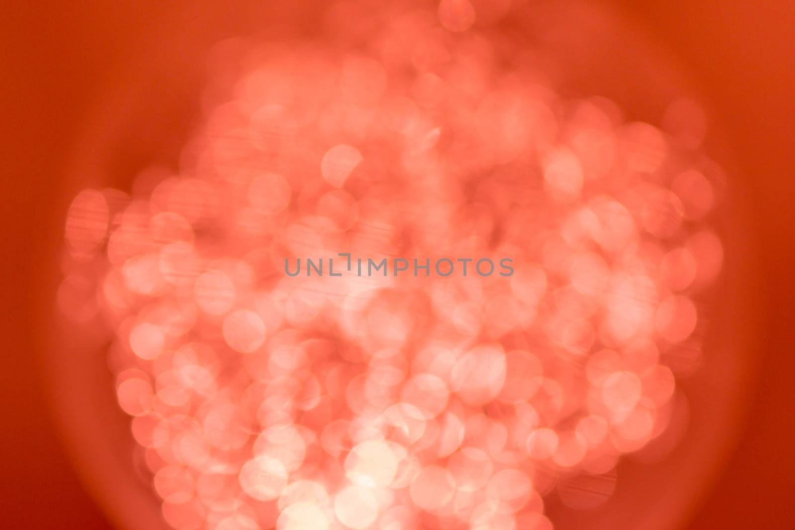 Natural smooth white bokeh on red background