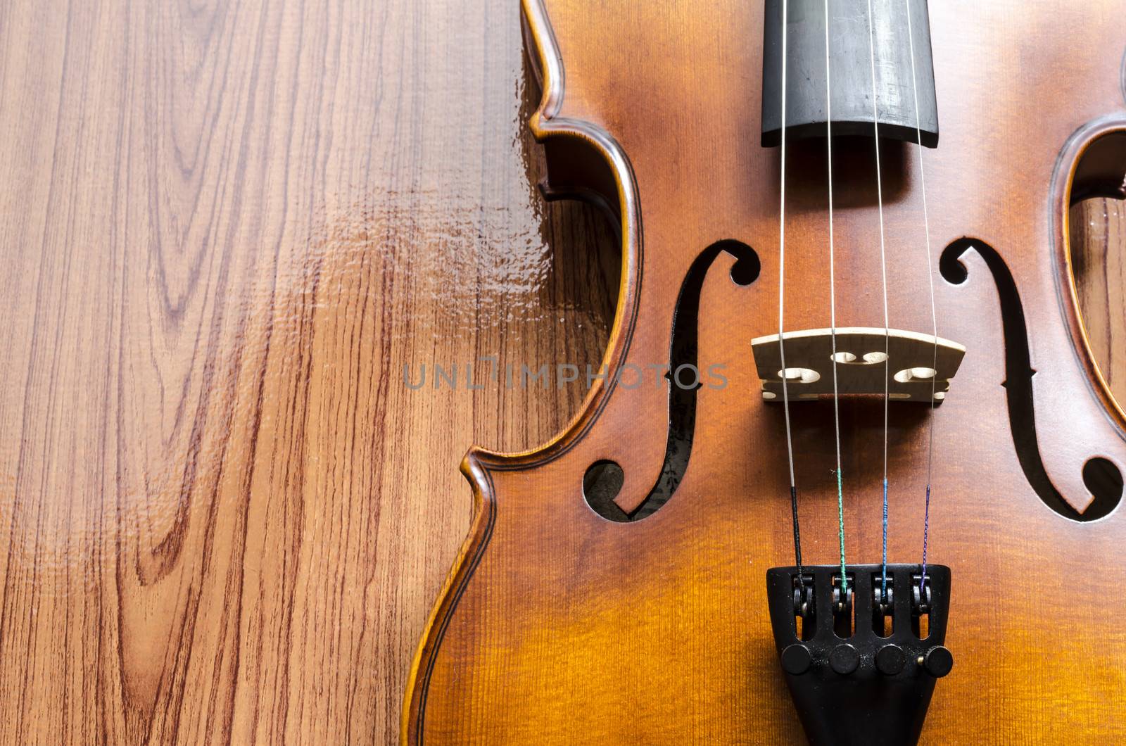 violin on wood background by ammza12