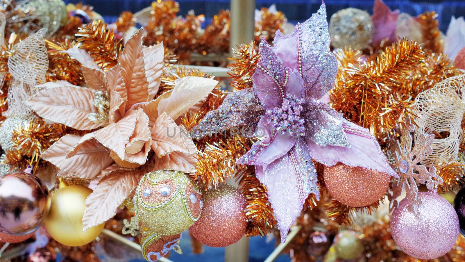 Christmas ornament decoration on christmas tree