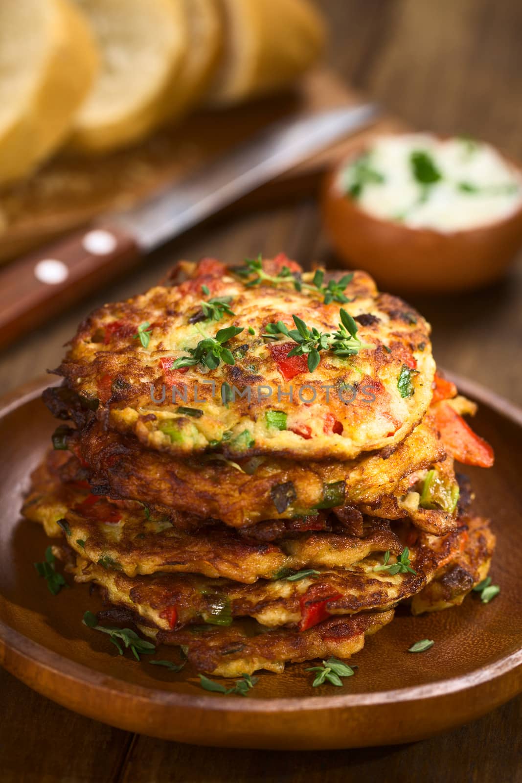 Zucchini and Bell Pepper Fritter by ildi