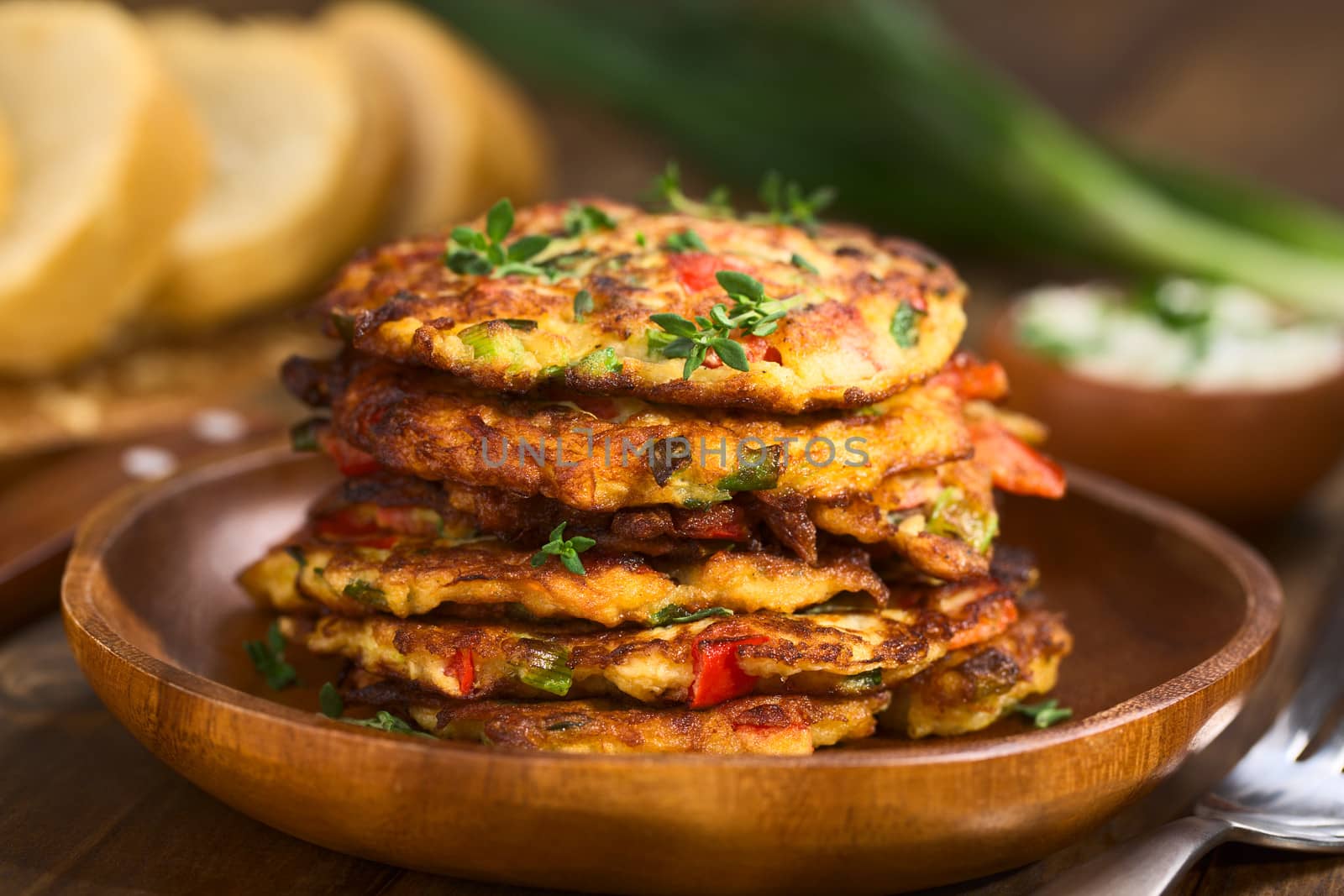 Zucchini and Bell Pepper Fritter by ildi
