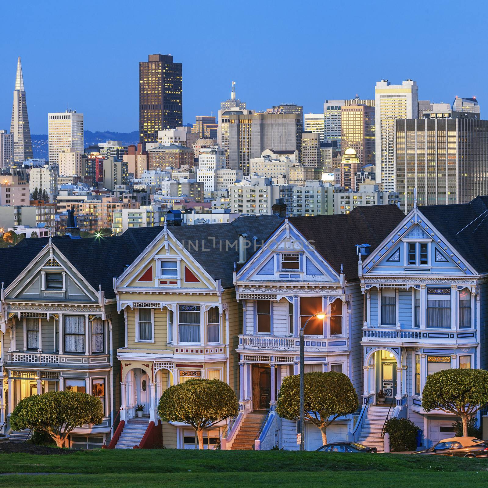 Famous view of San Francisco, USA