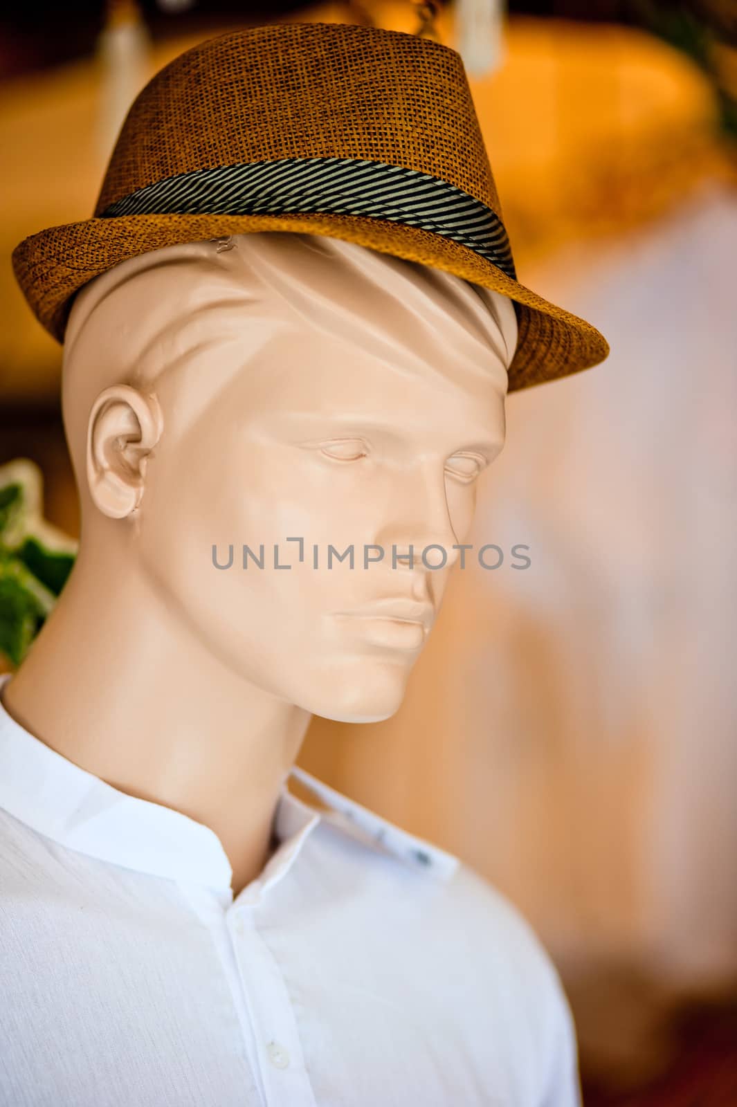 male mannequin wearing a hat by kosmsos111