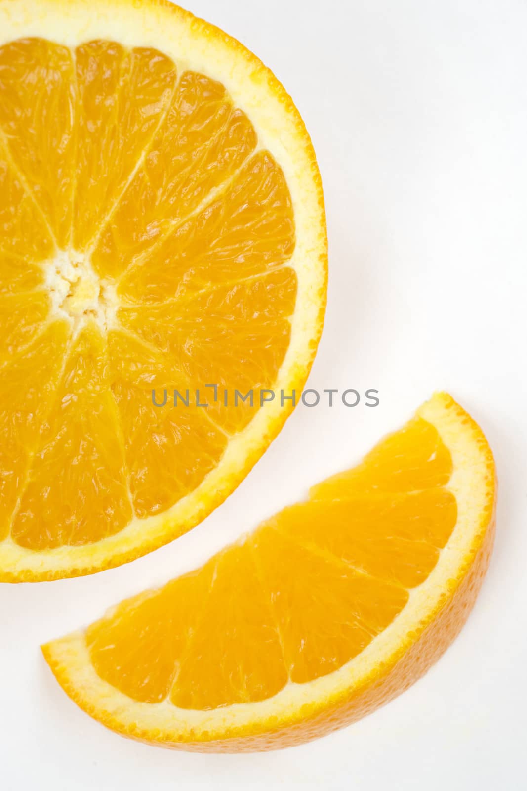 Half Citrus Orange Juicy Raw Food Fruit Ingredient Produce by ChrisBoswell