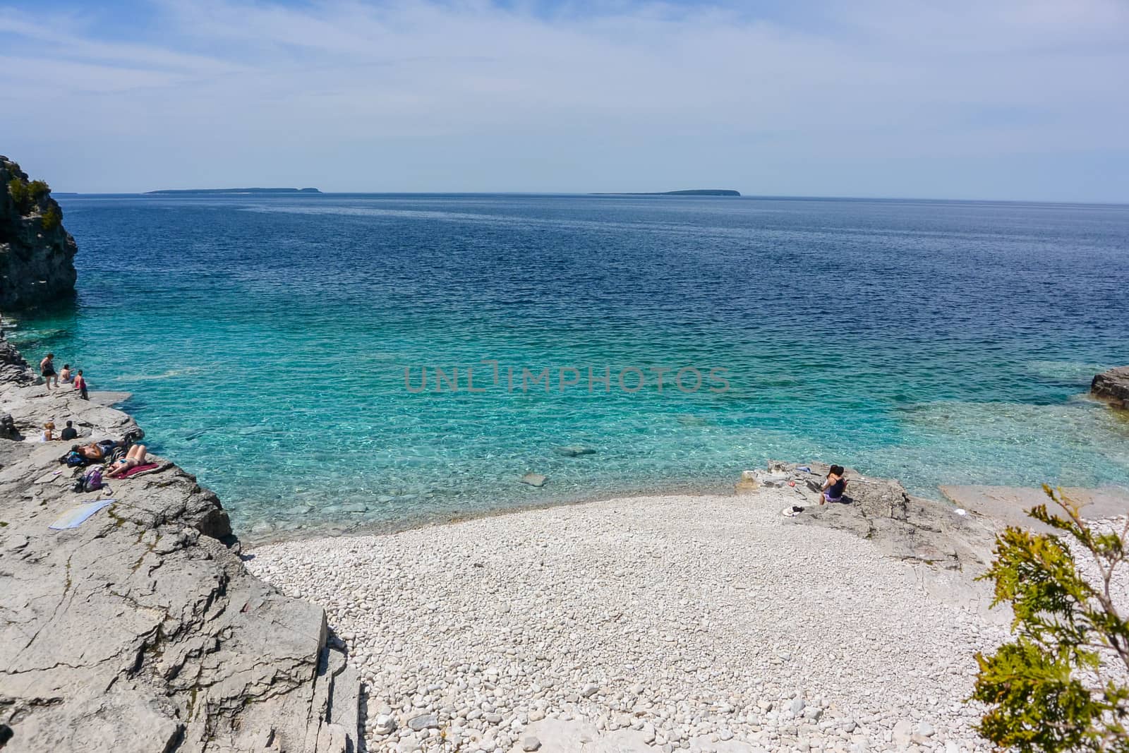 Lake side view during the summer by IVYPHOTOS