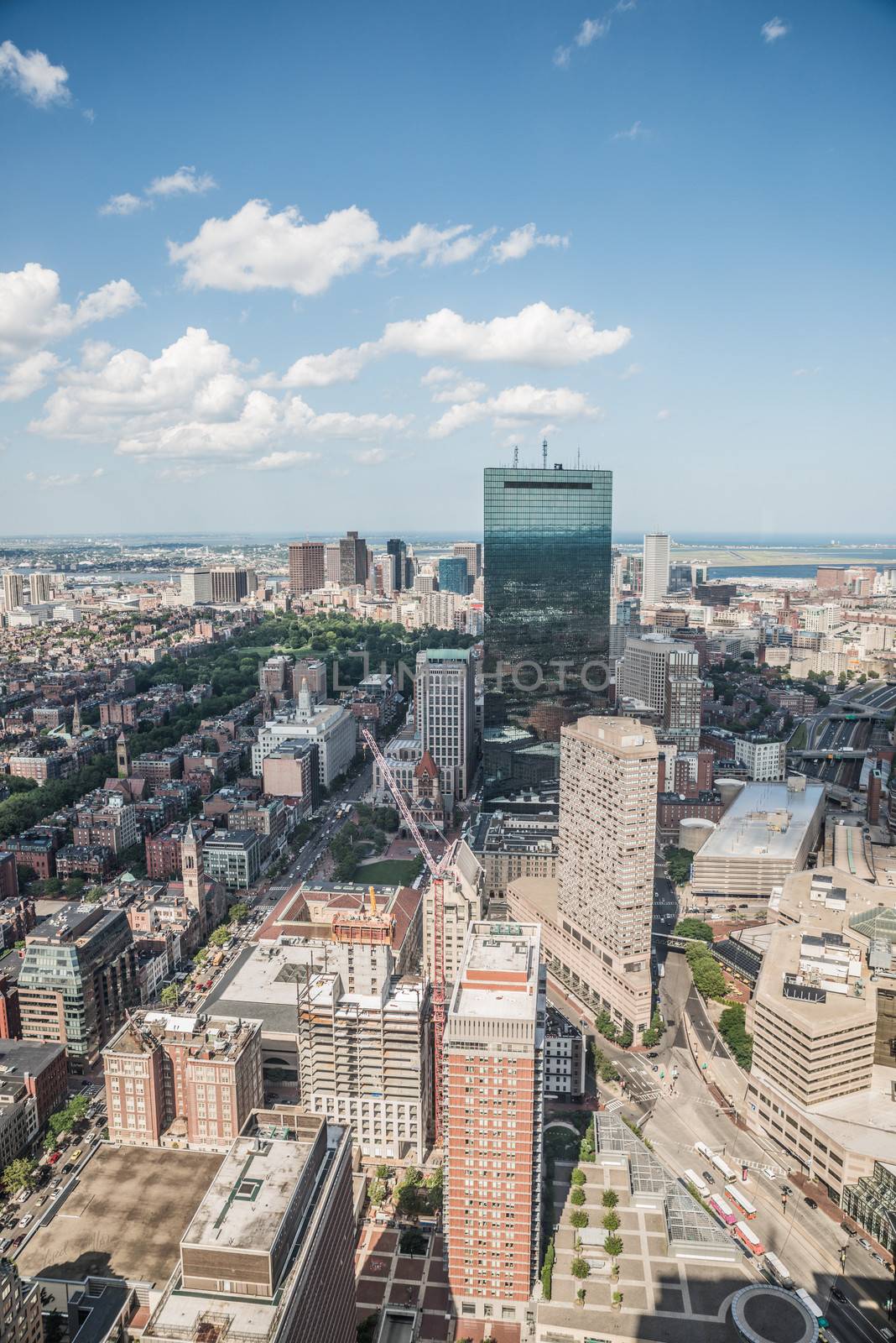 Cityscape view of downtown Boston by IVYPHOTOS