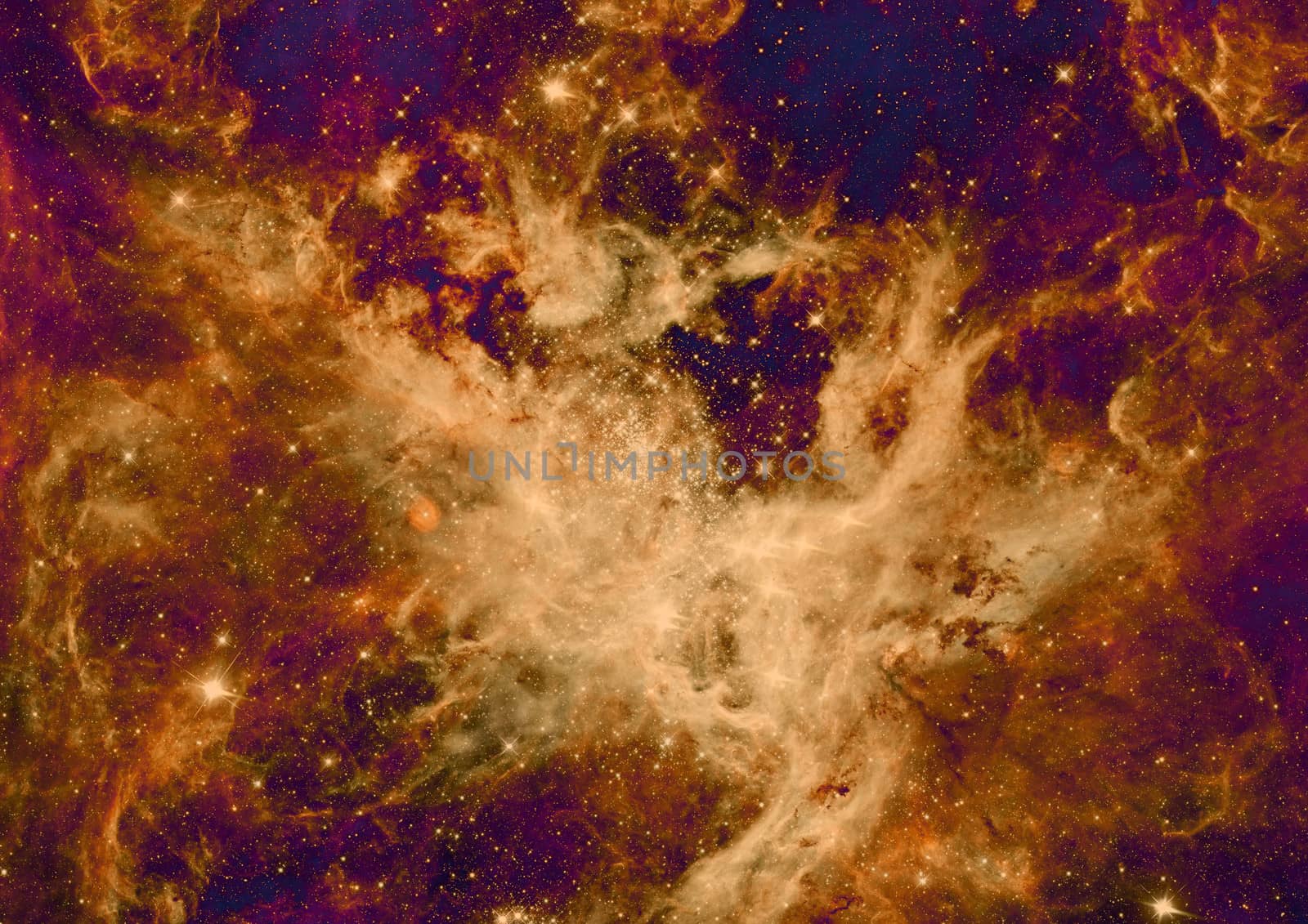 Far being shone nebula and star field against space. "Elements of this image furnished by NASA".