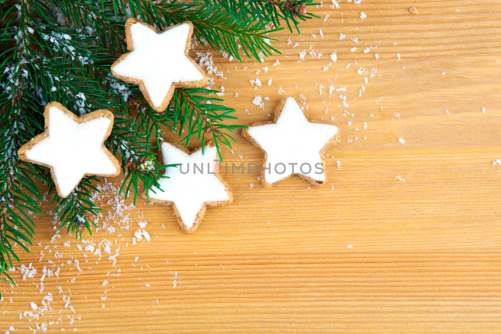 Christmas cookies with festive decoration