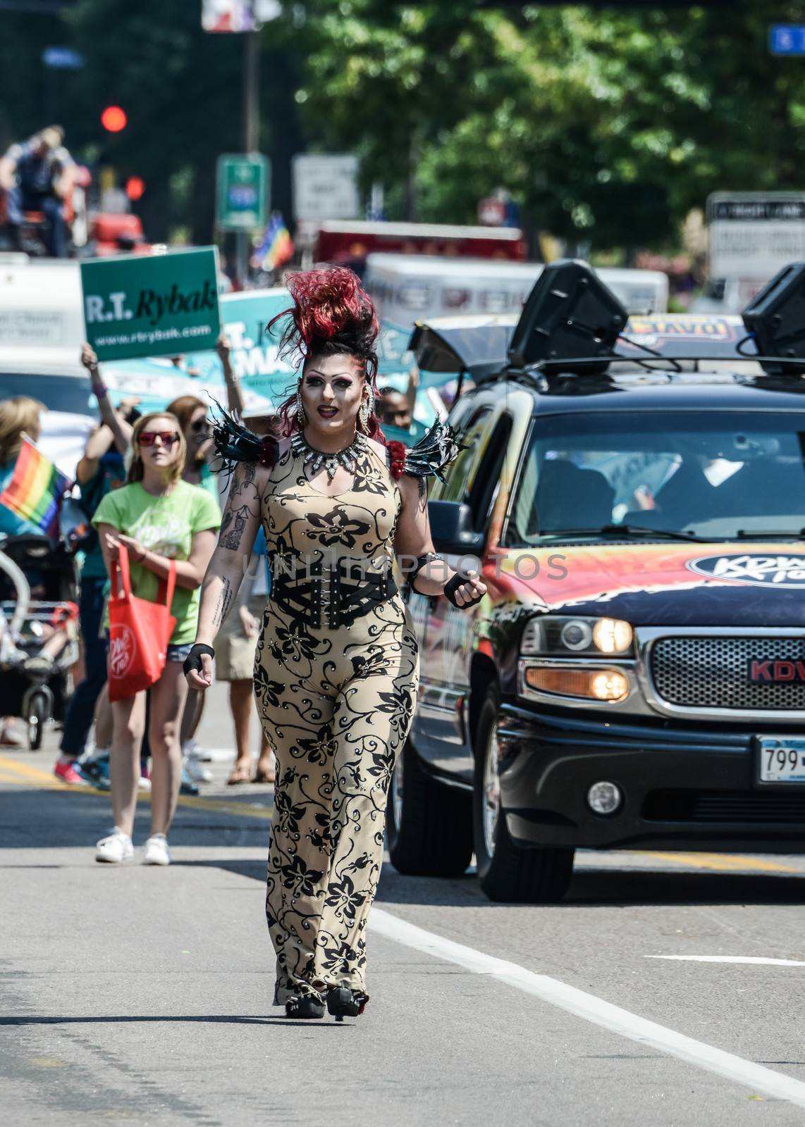Minneapolis, Minnesota - June 30: Twin Cities LGBT Pride Parade 2013, in Minneapolis,MN, on June 30, 2013.