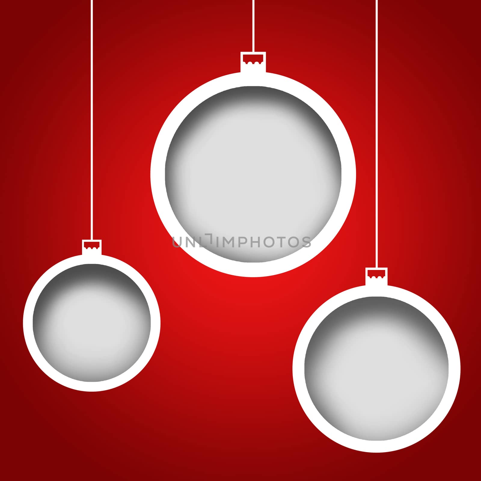 White christmas balls by cherezoff