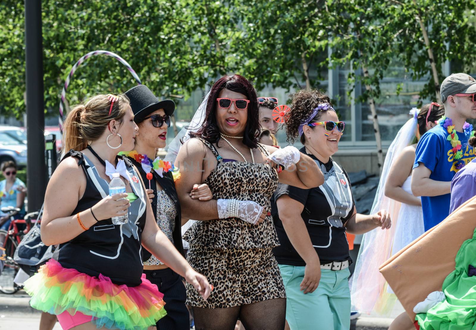 Minneapolis, Minnesota - June 30: Twin Cities LGBT Pride Parade 2013, in Minneapolis,MN, on June 30, 2013.