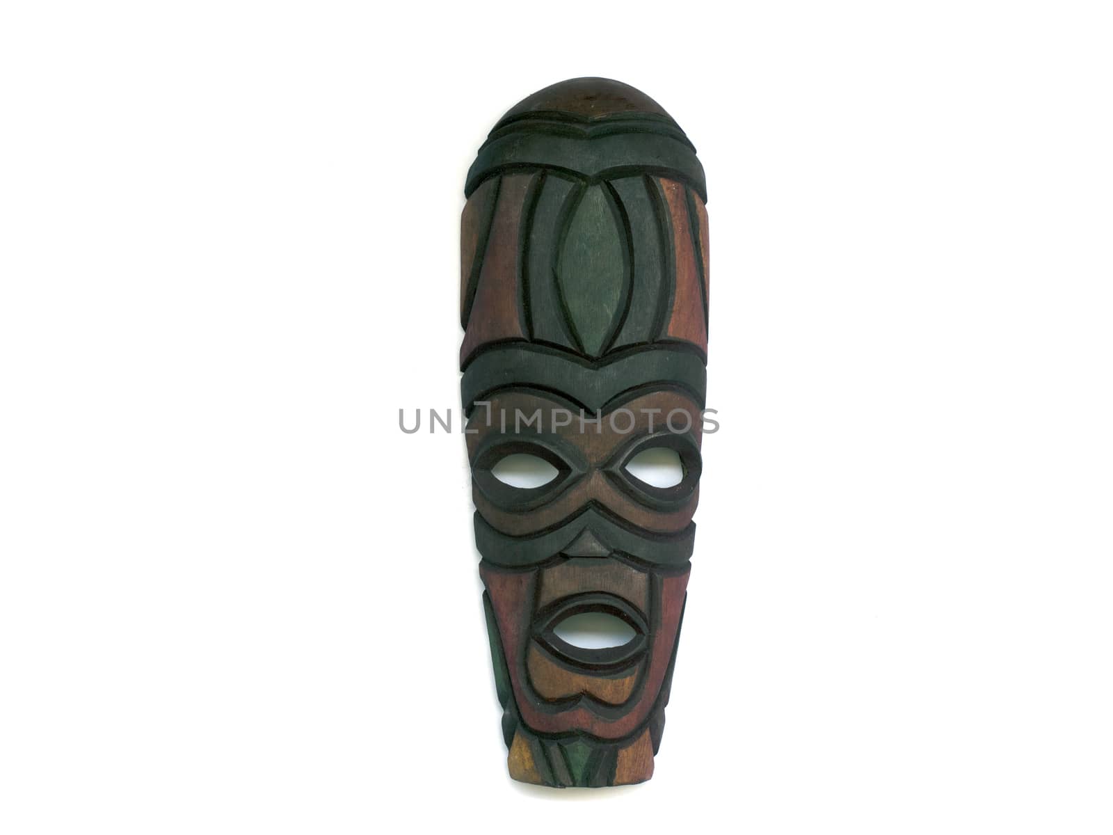 wooden tribal african face mask