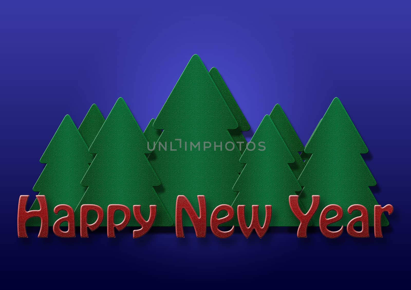 New year background with tree by richter1910