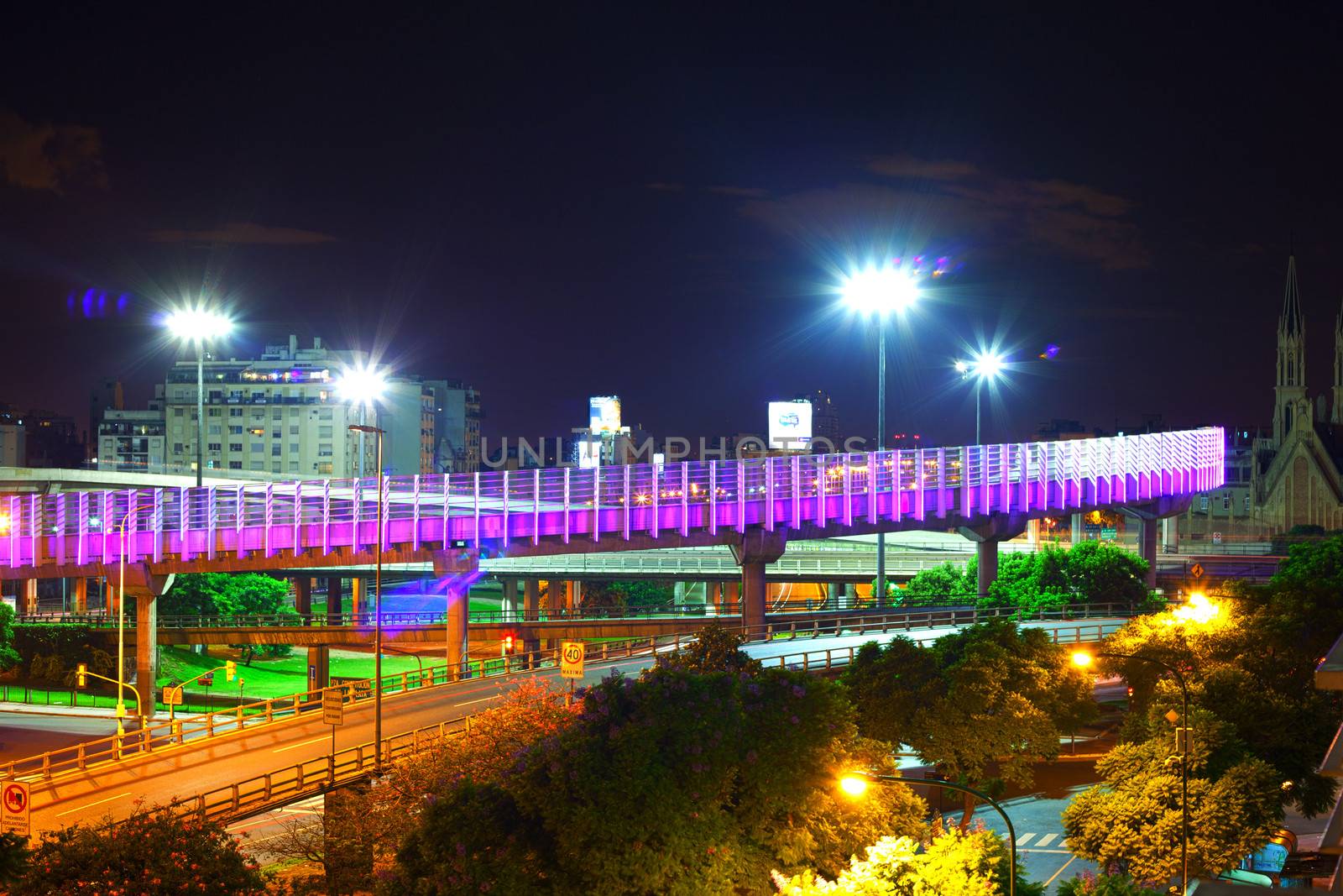 night view of Buenos Aires ,Argentina