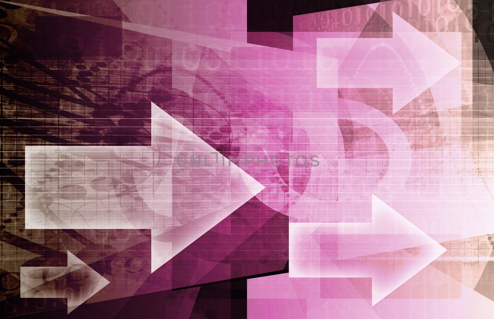 Management Leadership Leading the Way with Arrows