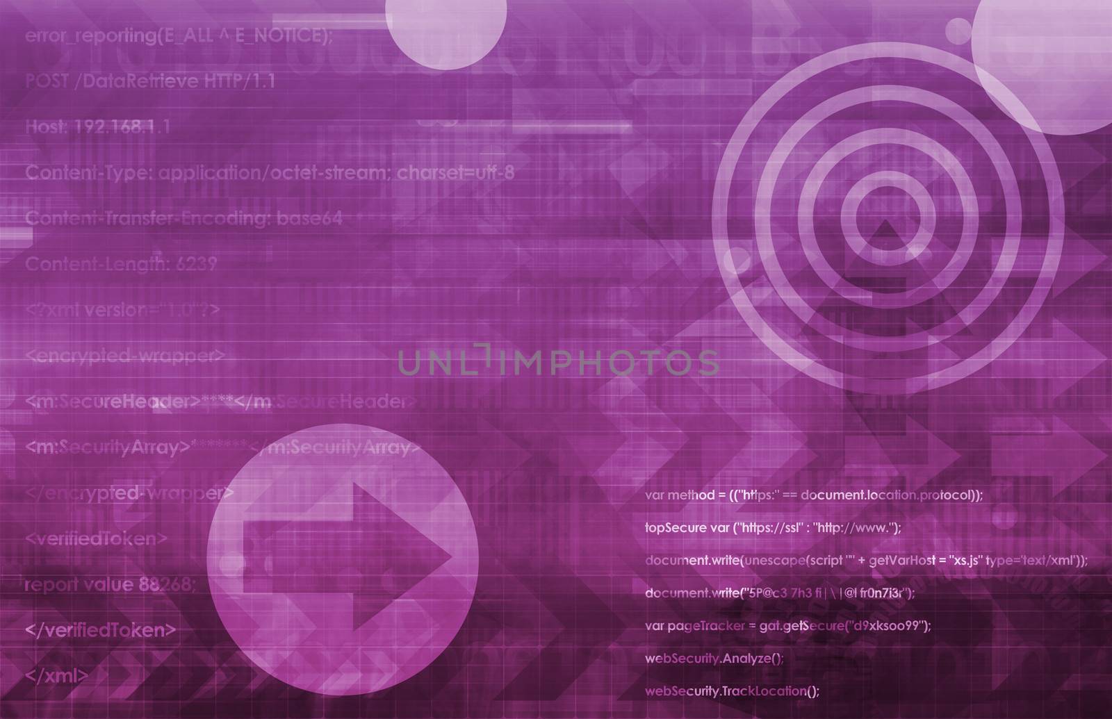Technology Services on World Map Digital Art