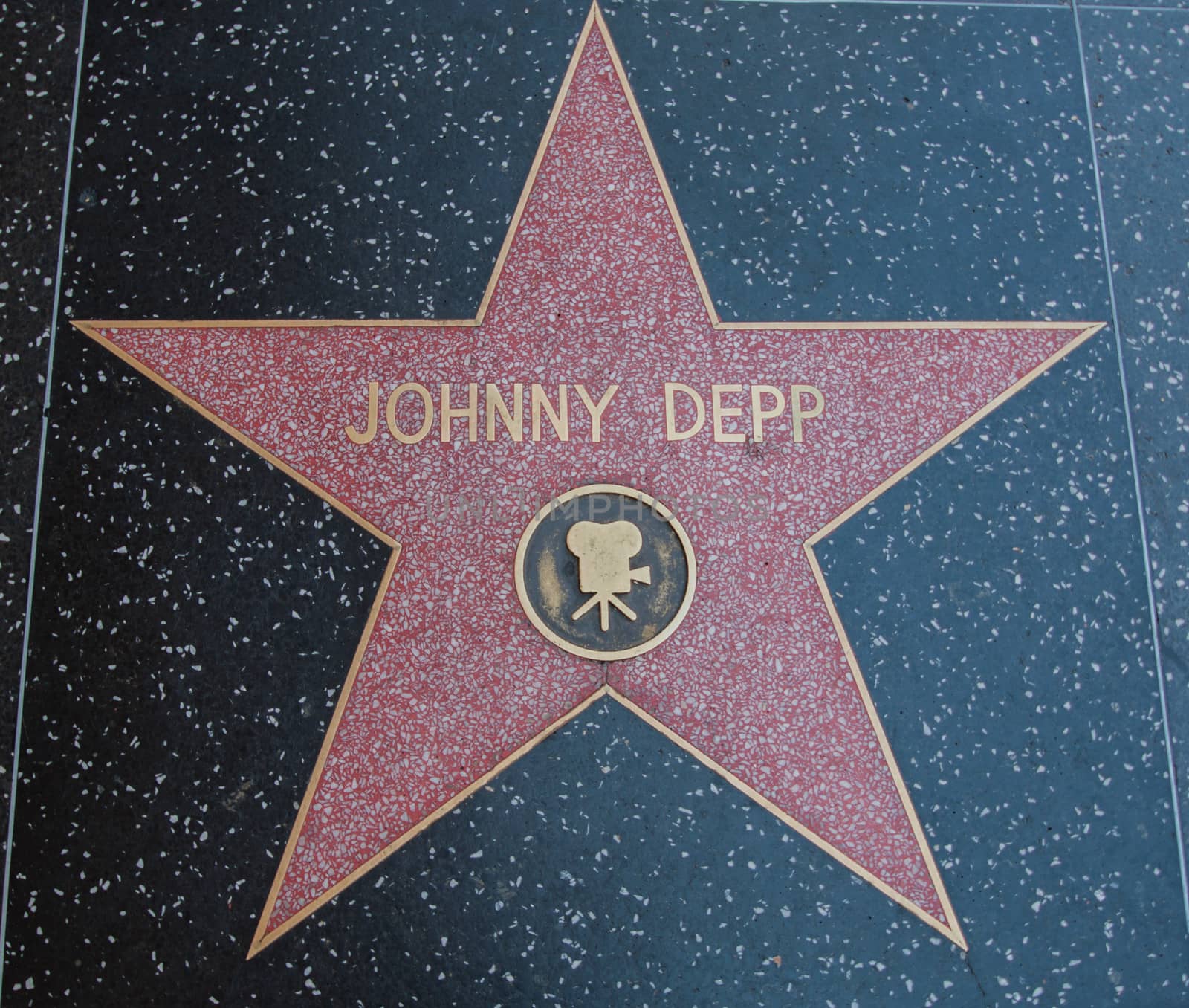 Johnny Depp Hollywood Star on street in los angeles 2013