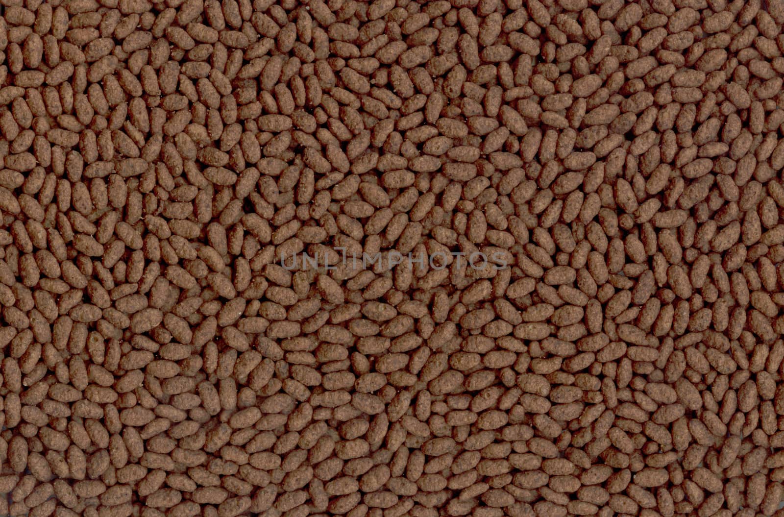 Background of rice chocolate flakes