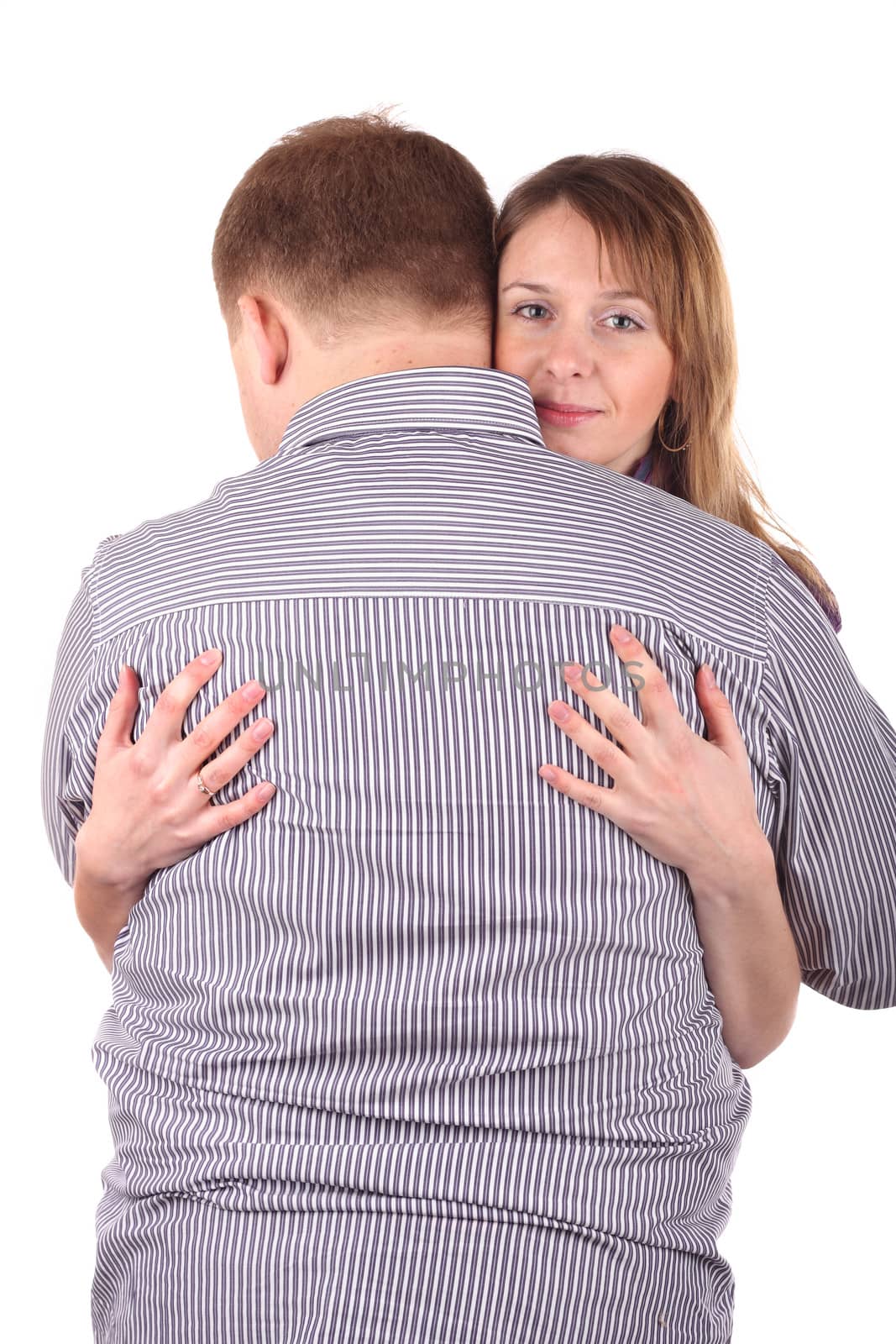 Girl embracing man by dedmorozz