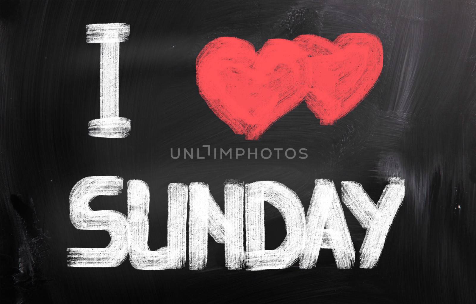 I Love Sunday Concept