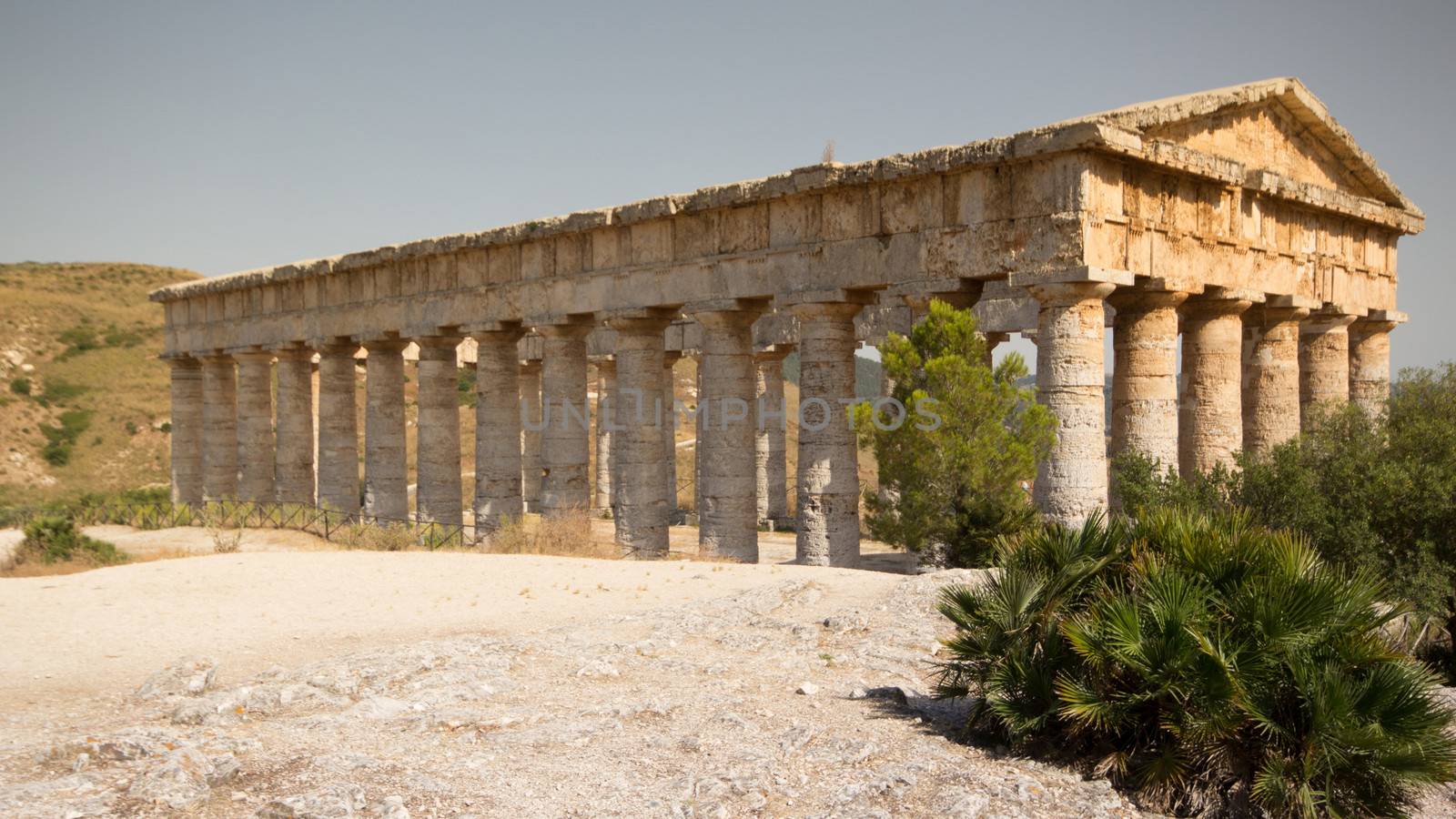 The Doric temple of Segesta in Northwestern Sicily