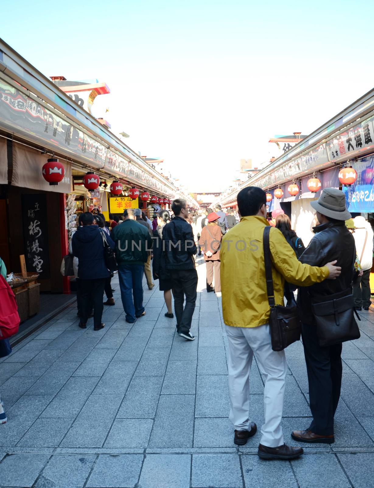 TOKYO, JAPAN - NOV 21: Arcade at Senso-ji, the symbol of Asakusa by siraanamwong