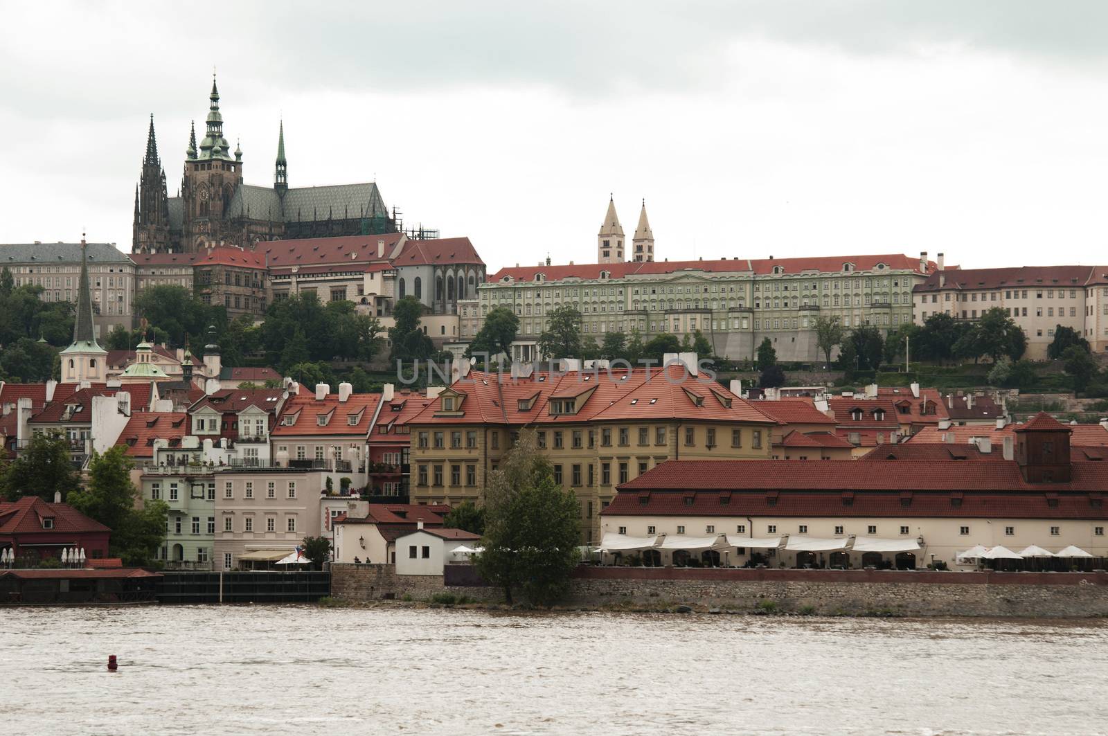 Prague Castle is a castle in Prague where the Kings of Bohemia, Holy Roman Emperors and presidents of Czechoslovakia and the Czech Republic have had their offices. The Bohemian Crown Jewels are kept within a hidden room inside it.