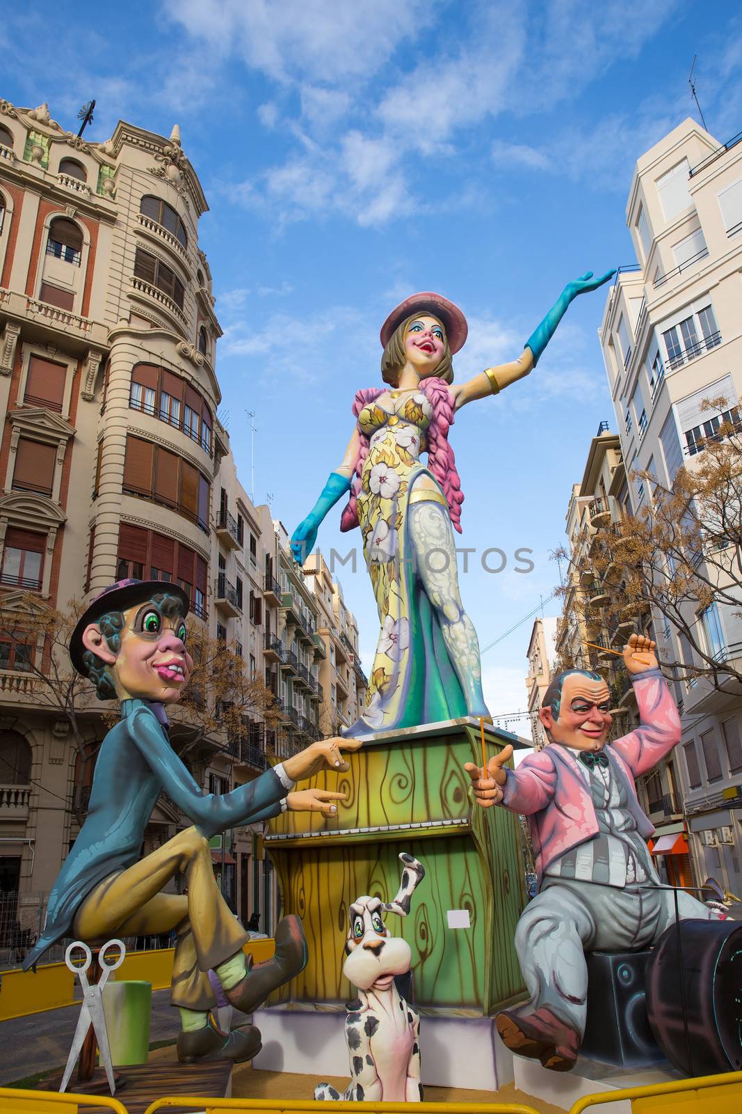 Fallas is a popular fest in Valencia Spain figures will be burne by lunamarina