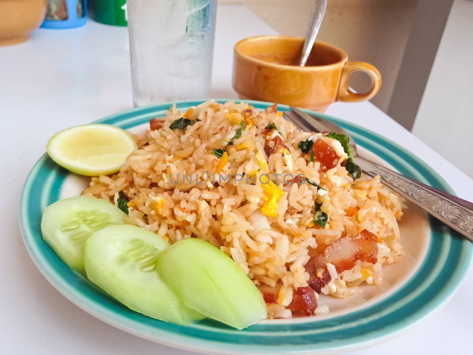 Close-up of delicious fried rice./Fried rice