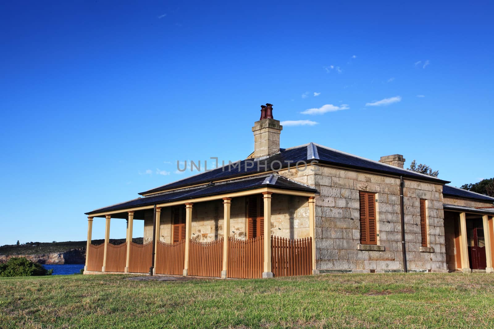 Beautiful sandstone cottage with verandah, Australia