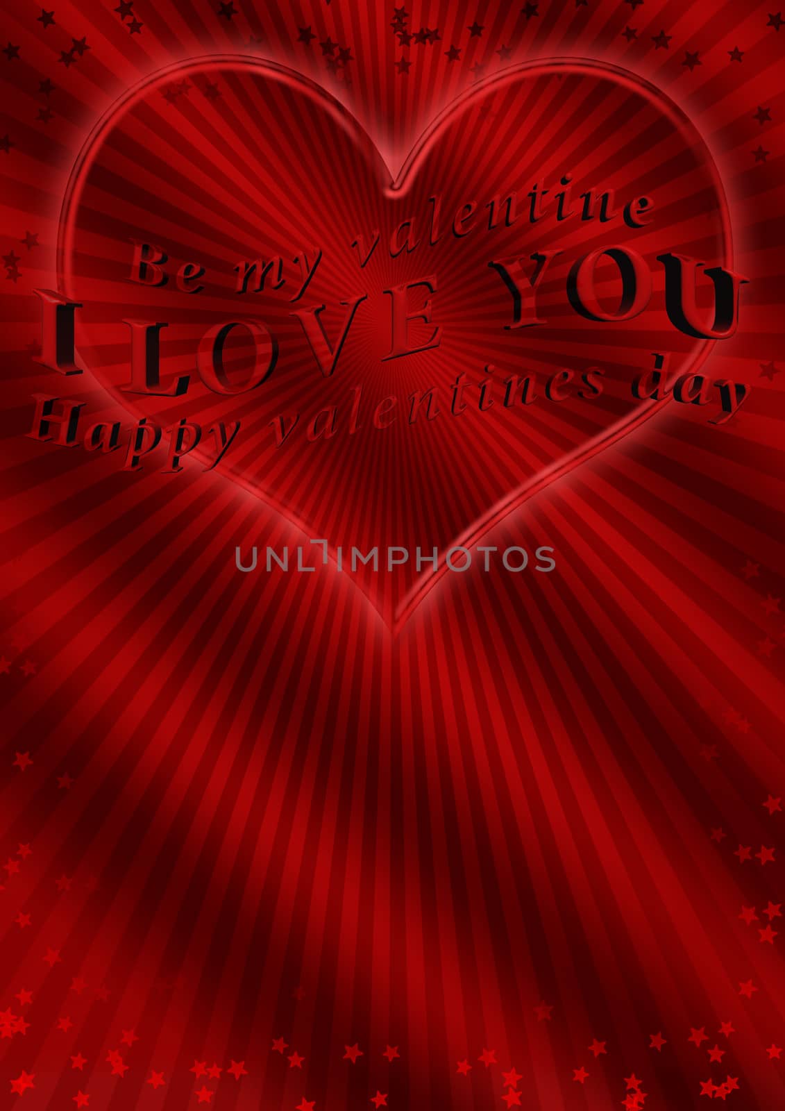 3d generate valentine's day background