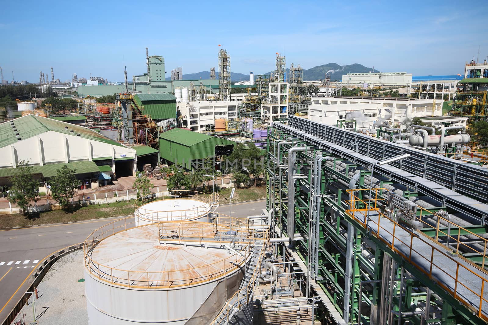 Landscape of Refinery Industrial plant in day time