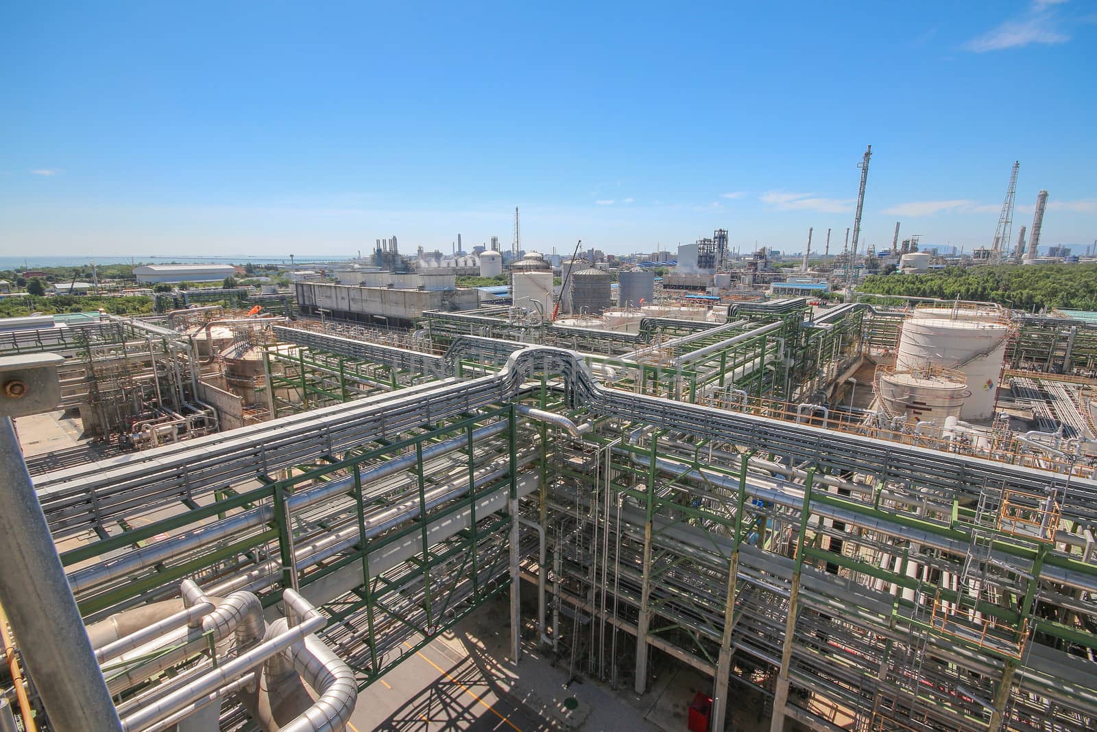 Landscape of Refinery Industrial plant in day time