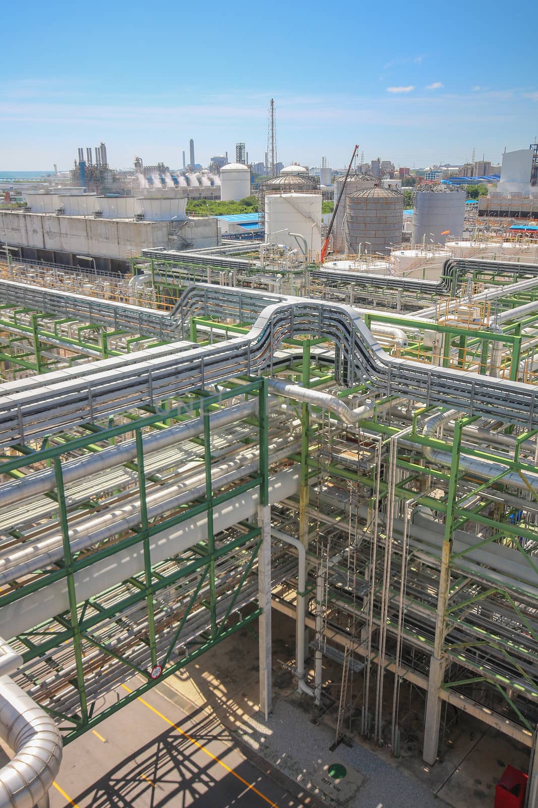 Landscape of Refinery Industrial plant in day time