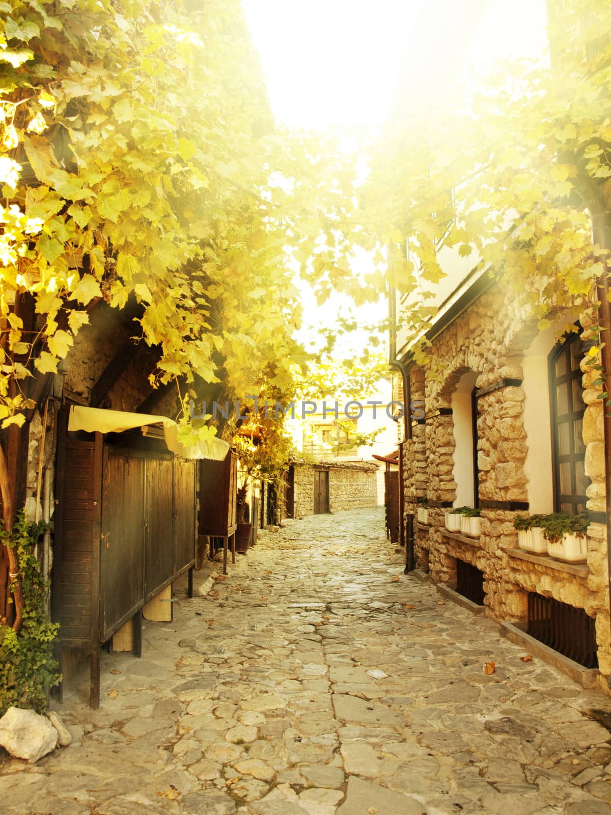 Street in the Old Nessebar Town, Bulgaria