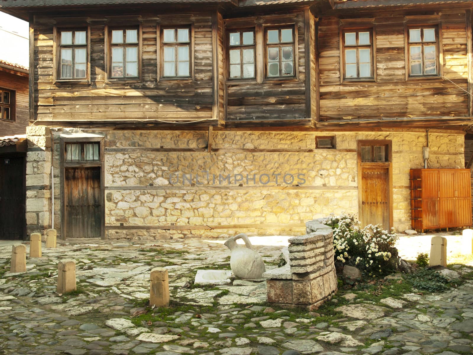 Wooden Retro House in Old Nessebar Town, Bulgaria
