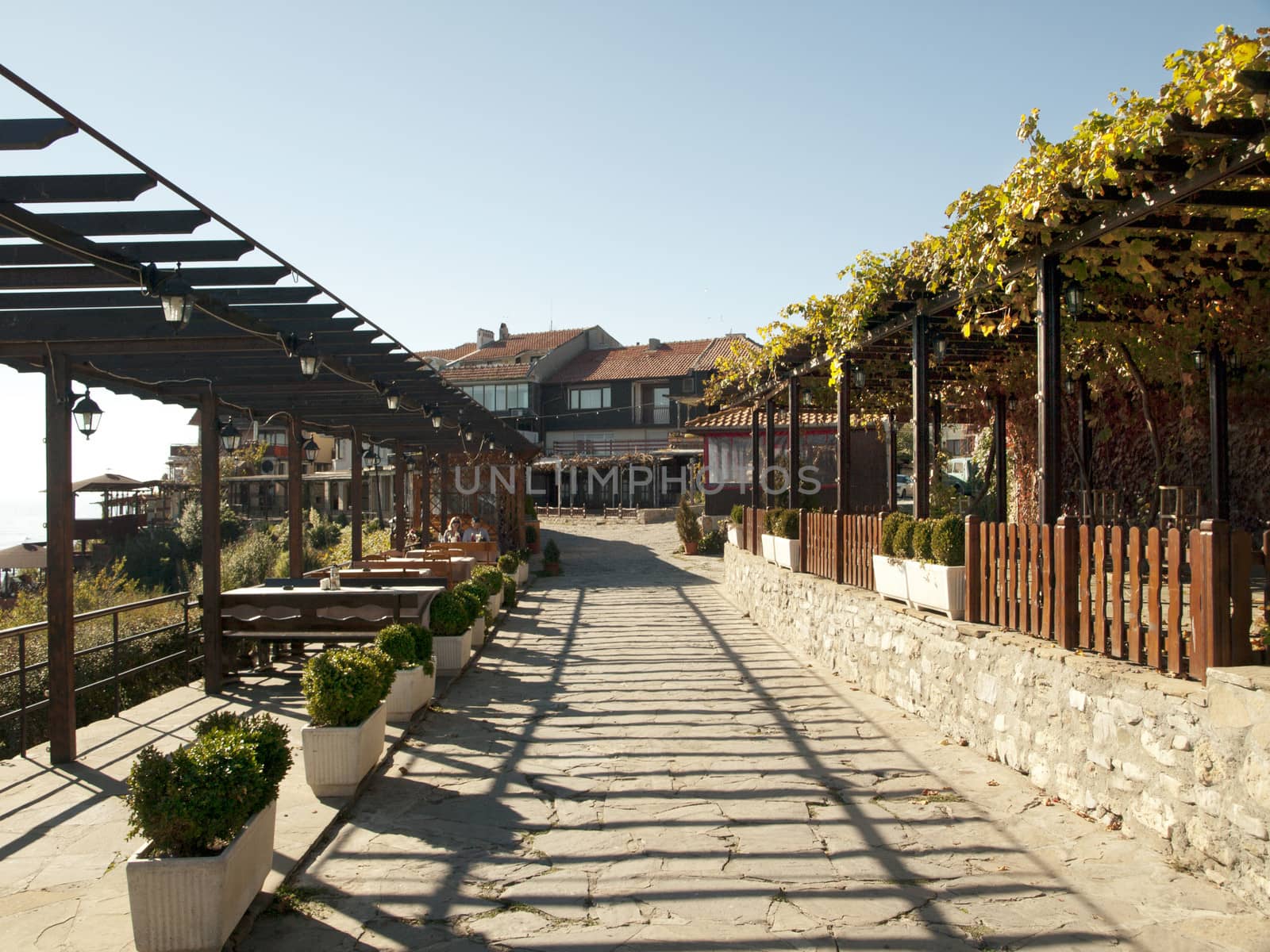 Street in the Old Nessebar Town, Bulgaria