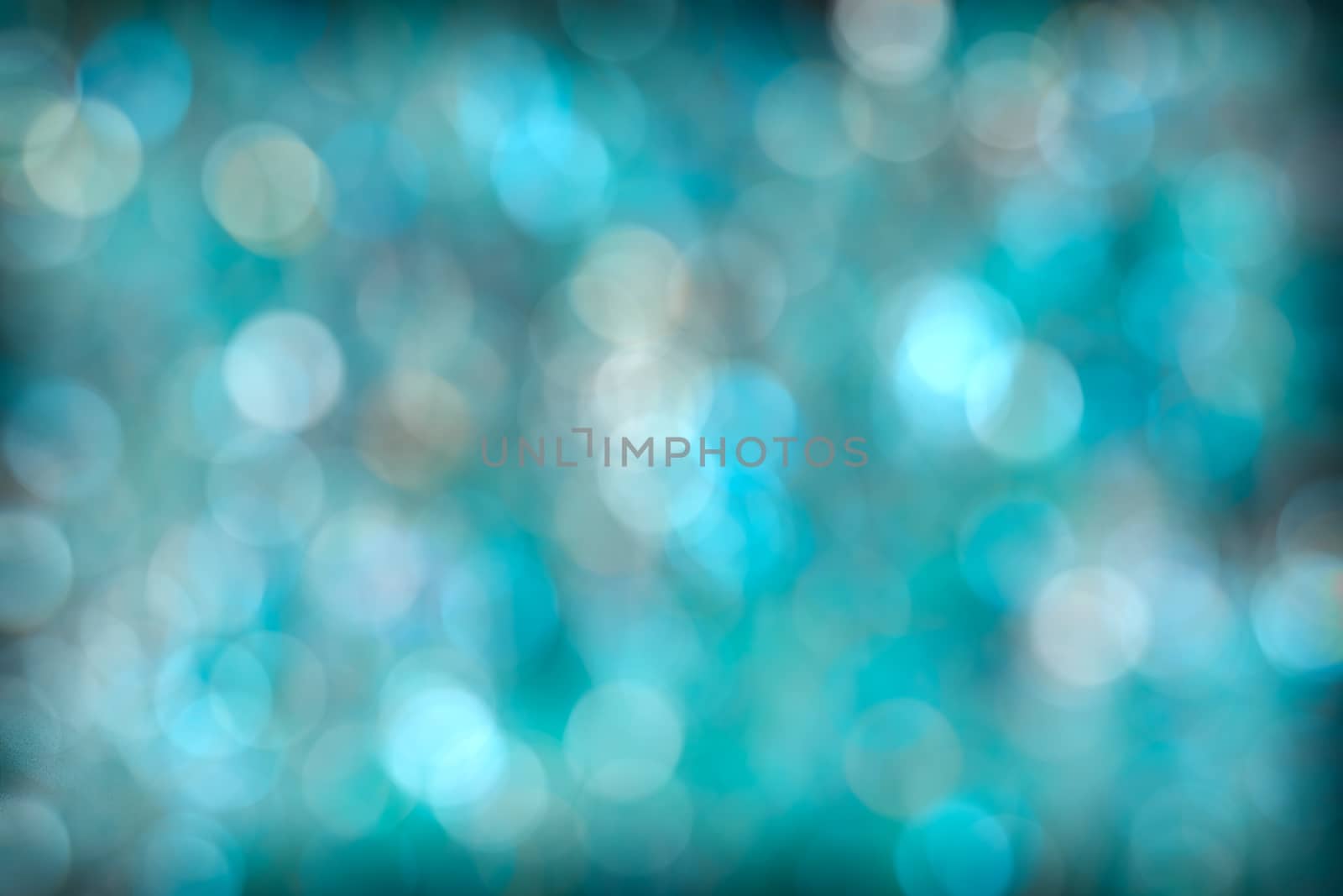 Turquoise Aqua Abstract Bokeh Background by scheriton