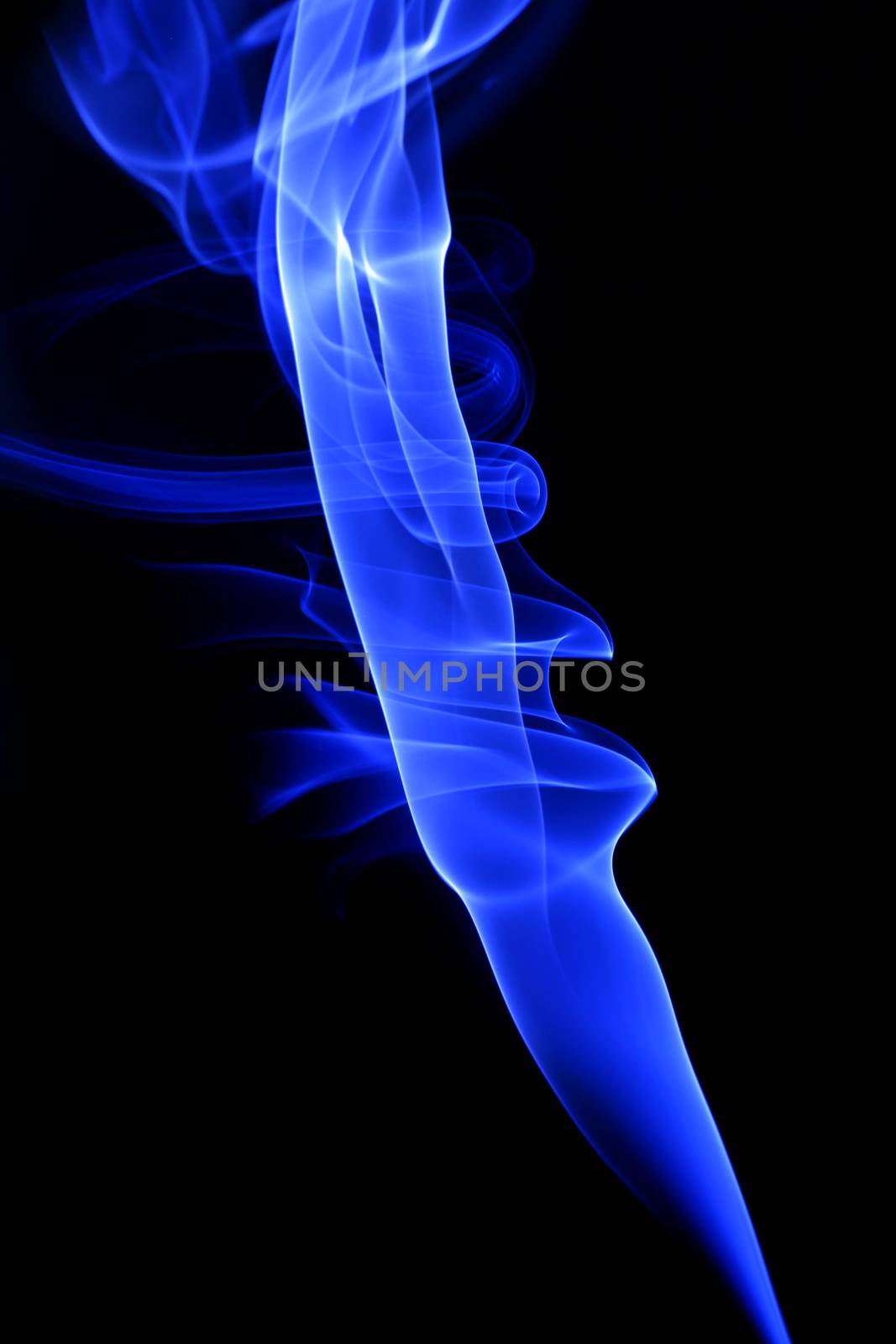 blue smoke abstract background close up