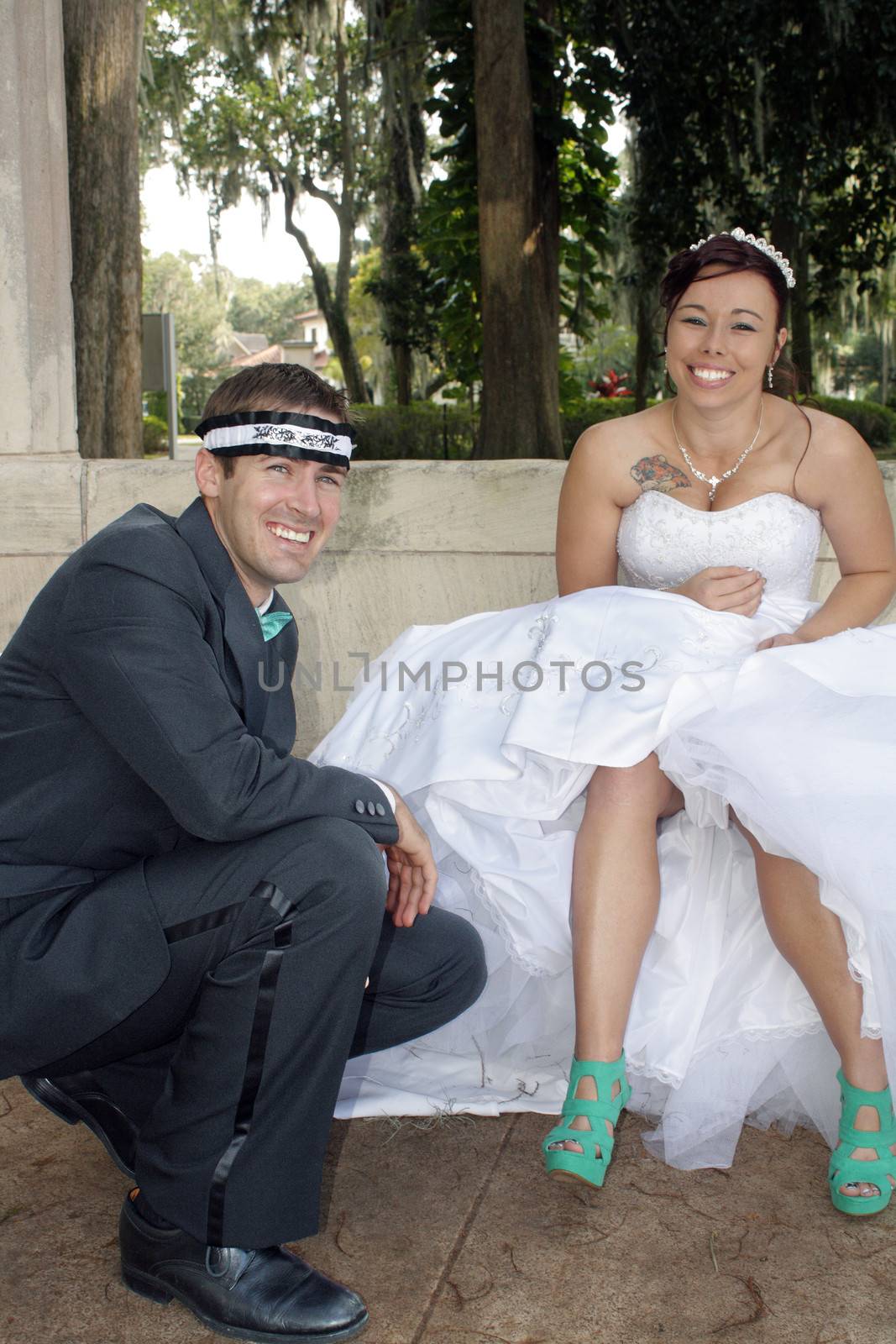 Bride and Groom Outdoors (10) by csproductions