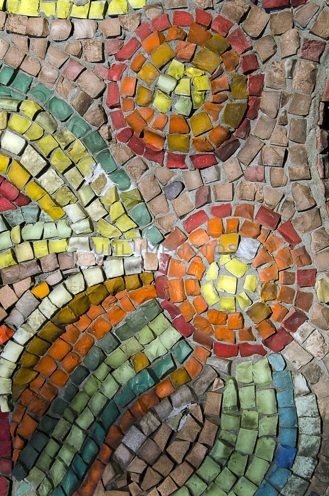 Abstract texture of the glass rod and smalt mosaics by pt-home
