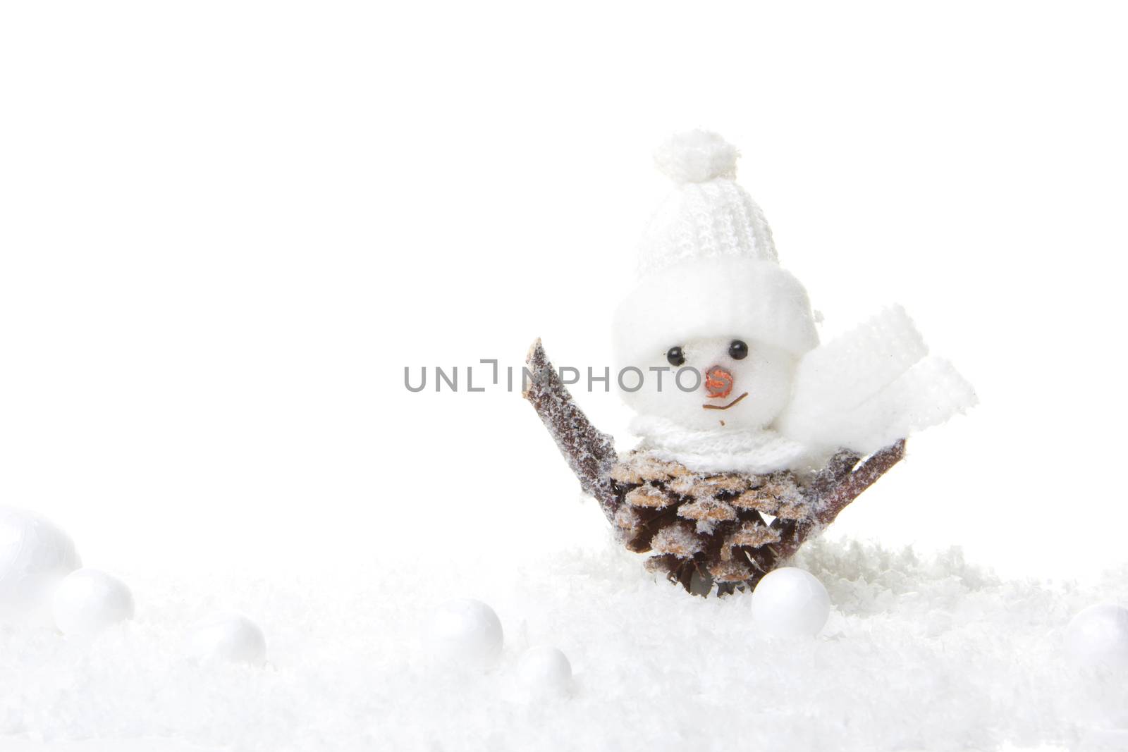 christmas angel white with decoration for christmas 